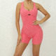 Verstellbarer Damen Yoga Jumpsuit Mit Leggings Fitness-Set