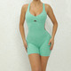 Verstellbarer Damen Yoga Jumpsuit Mit Leggings Fitness-Set