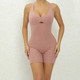 Verstellbarer Damen Yoga Jumpsuit Mit Leggings Fitness-Set