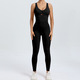 Verstellbarer Damen Yoga Jumpsuit Mit Leggings Fitness-Set