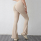 women's High Waisted Peach Flared Yoga Pants Quick Drying