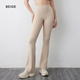 women's High Waisted Peach Flared Yoga Pants Quick Drying