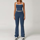 women's High Waist Bell Bottom Yoga Tracksuit Set