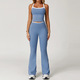 women's High Waist Bell Bottom Yoga Tracksuit Set