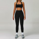 women's Tracksuit Set High Waist Leggings And Workout Bra