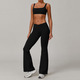 Damen Yoga-Set Mit Push Up Sports Bra Und Leggings