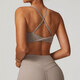 Halter Fitness Bra Naked Feel Push Up Padded Bralette