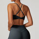 Halter Fitness Bra Naked Feel Push Up Padded Bralette
