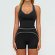 Damen Tracksuit Yoga Athletic Wear Fitness-Set Sports Bra Leggings