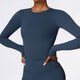 women's Long Sleeve Yoga Top Solid Quick Dry Workout Shirt