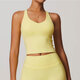 Damen Elastischer Sports Bra Crop Top Gym Yoga Stretch Top