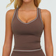 Damen Push Up Sports Bra Atmungsaktives Yoga Jogging Vest