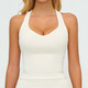 Damen Push Up Sports Bra Atmungsaktives Yoga Jogging Vest