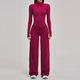 Damen Langarm Sports Bra Und Tracksuit Workout Set