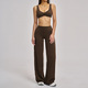 Damen Langarm Sports Bra Und Tracksuit Workout Set