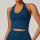 Damen Nahtloser Sports Bra Push Up Fitness Yoga Top