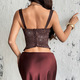 Slim Fit Fischbein Korsett Tank Top Mit Bügel Spitze