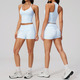 zweiteiliges Yoga Set mit stoßdämpfendem Sport-BH und High-Waist-Cycling-Shorts