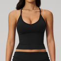 Damen schnelltrocknendes Yoga Crop Top Sport Vest