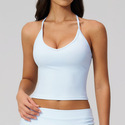 Damen schnelltrocknendes Yoga Crop Top Sport Vest