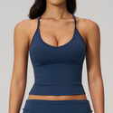 Damen schnelltrocknendes Yoga Crop Top Sport Vest