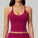 Damen schnelltrocknendes Yoga Crop Top Sport Vest