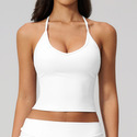 Damen schnelltrocknendes Yoga Crop Top Sport Vest