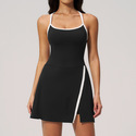 high Waist Yoga Romper With Tights And Tennis Skirt