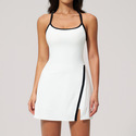 high Waist Yoga Romper With Tights And Tennis Skirt