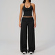 two Piece Yoga Set With Shockproof Sports Vest And Flared Pants