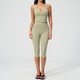Damen Yoga Tracksuit Set stoßdämpfende Workout Tops High-Waist-Fitness-Tights