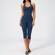Damen Yoga Tracksuit Set stoßdämpfende Workout Tops High-Waist-Fitness-Tights