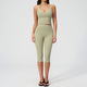 Damen Yoga Tracksuit Set stoßdämpfende Workout Tops High-Waist-Fitness-Tights