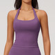 Damen Atmungsaktives Schockabsorbierendes Yoga Tank Top - Workout Crop Top Sport BH