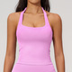 Damen Atmungsaktives Schockabsorbierendes Yoga Tank Top - Workout Crop Top Sport BH