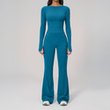 long Sleeve Yoga Set With High Waist Leggings For Women