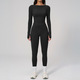 long Sleeve Yoga Set With High Waist Leggings For Women