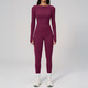 long Sleeve Yoga Set With High Waist Leggings For Women