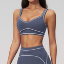 Schockabsorbierender Sport BH Damen Push Up Fitness Top Atmungsaktives Running Vest