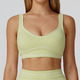 Schockabsorbierender Sport BH Damen Push Up Fitness Top Atmungsaktives Running Vest