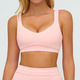 Schockabsorbierender Sport BH Damen Push Up Fitness Top Atmungsaktives Running Vest