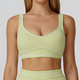 Schockabsorbierender Sport BH Damen Push Up Fitness Top Atmungsaktives Running Vest