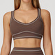 Schockabsorbierender Sport BH Damen Push Up Fitness Top Atmungsaktives Running Vest