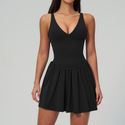 deep V Sportswear Yoga Jumpsuit For Women