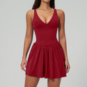 deep V Sportswear Yoga Jumpsuit For Women