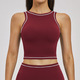 Damen Atmungsaktives Schockabsorbierendes Yoga Vest Sport Fitness Top