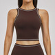 Damen Atmungsaktives Schockabsorbierendes Yoga Vest Sport Fitness Top
