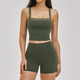 Damen Yoga Tracksuit High Waist Leggings Running Workout Set