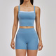 Damen Yoga Tracksuit High Waist Leggings Running Workout Set