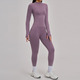 Nahtloses Yoga Set Mit Schockabsorbierendem BH Und High Waist Shorts